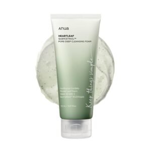 anua heartleaf quercetinol pore deep cleansing foam, facial cleanser
