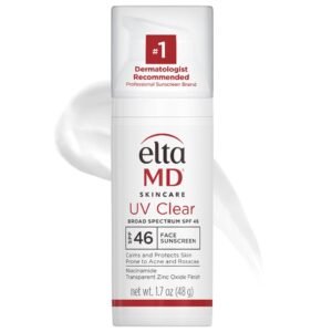 eltamd uv clear face sunscreen, oil free sunscreen with zinc oxide